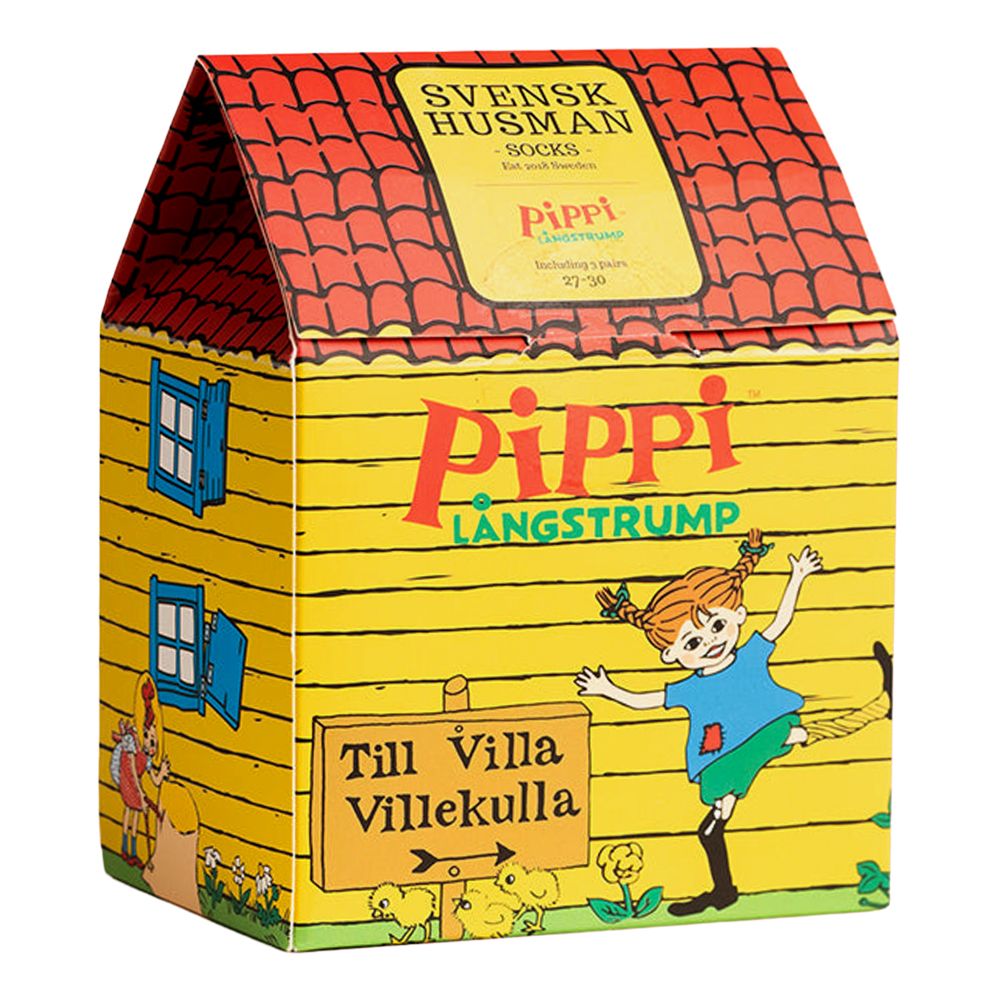 Pippi Långstrump™ Villa Villekulla Strumpor för Barn Presentbox