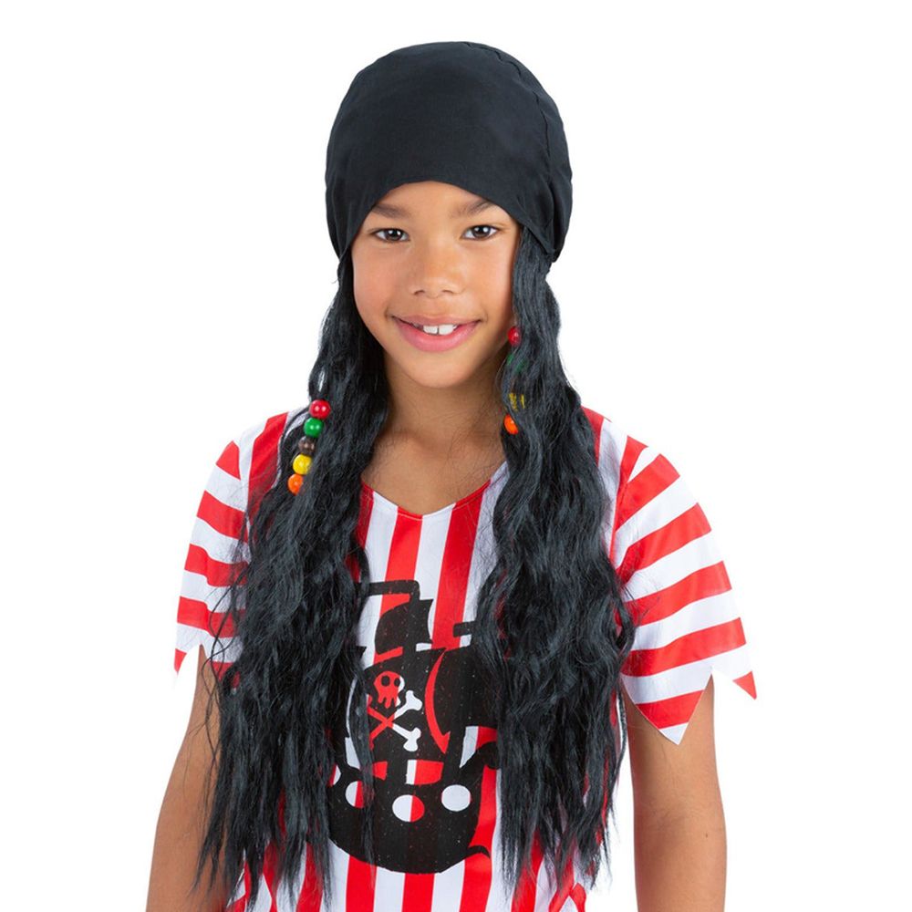 Piratbandana med Hår Børn