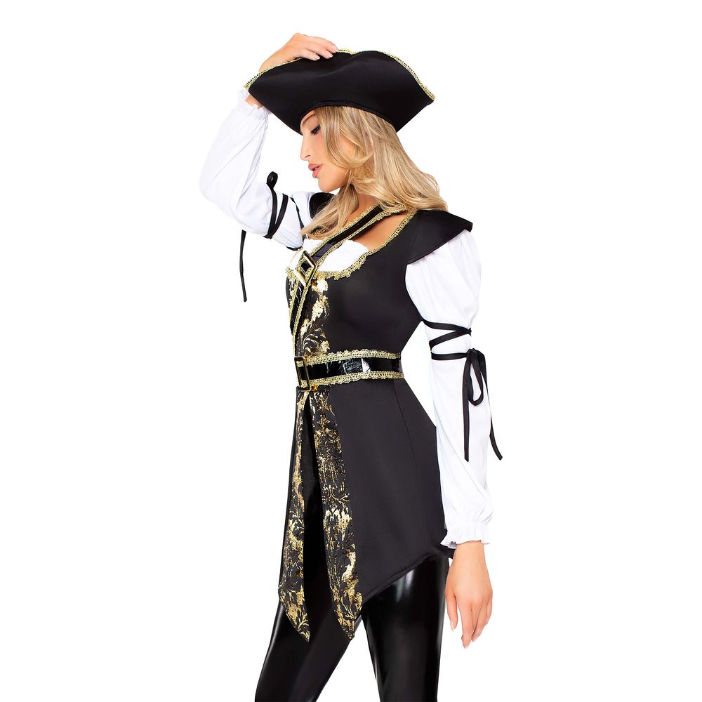 Pirat Kaptein Dame Deluxe Kostyme