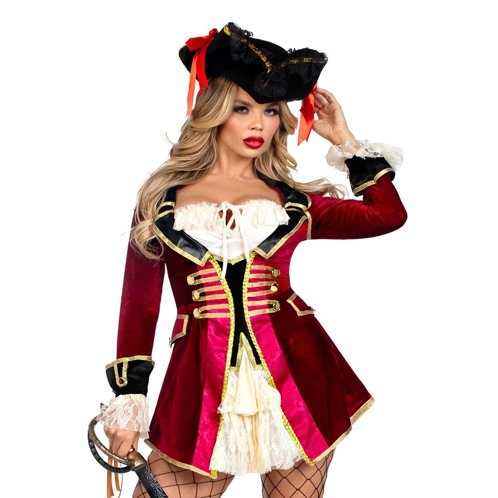 Pirat Kaptajn Kjole Deluxe Kostume