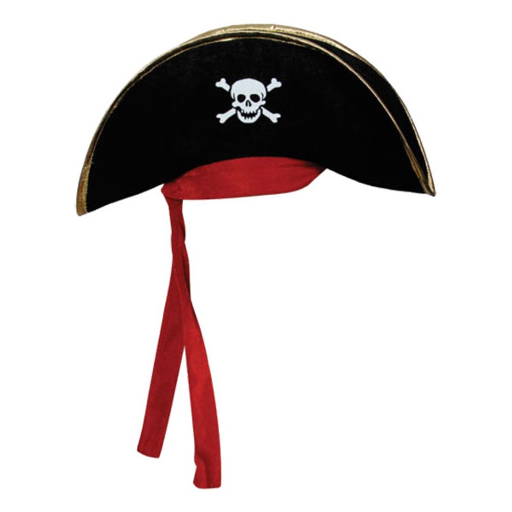 Pirathatt Svart med Bandana