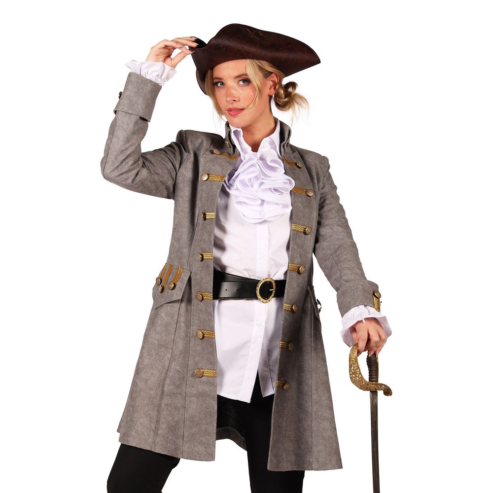 Piratjacka Grå Dam Deluxe