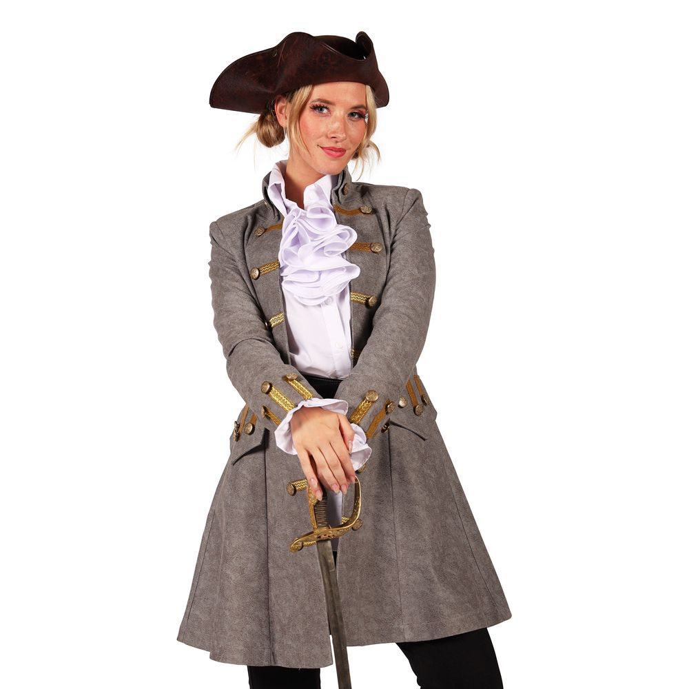 Piratjacka Grå Dam Deluxe
