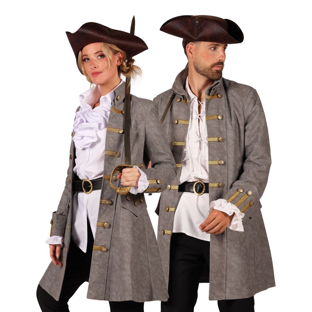 Piratjacka Grå Dam Deluxe
