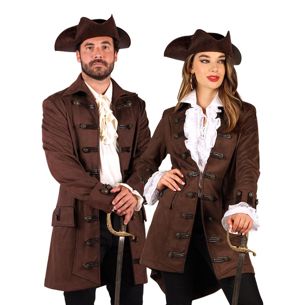 Piratjacka Mörkbrun Dam Deluxe