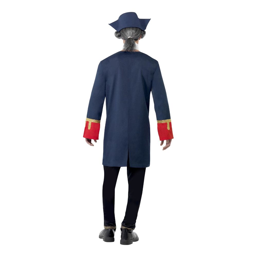Piratkapten Blå Maskeraddräkt