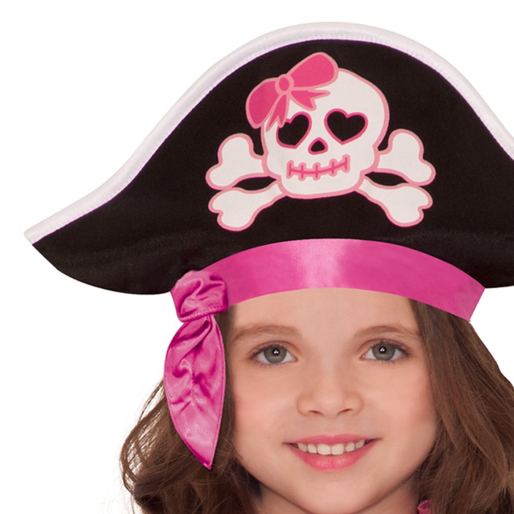 Piratkjole Rosa Kids Maskerade Kostyme