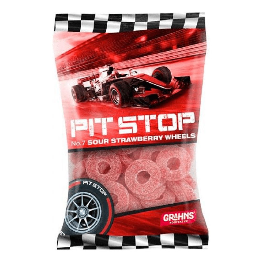 Pit Stop Sour Strawberry Wheels