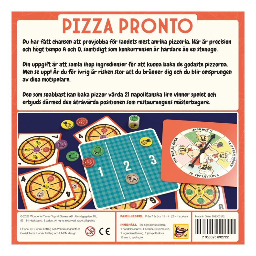 Pizza Pronto Sällskapsspel