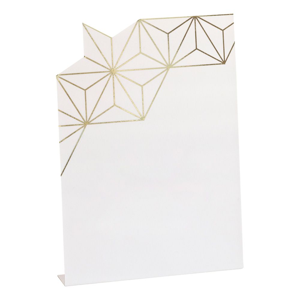 Placeringskort Geometrisk Guld
