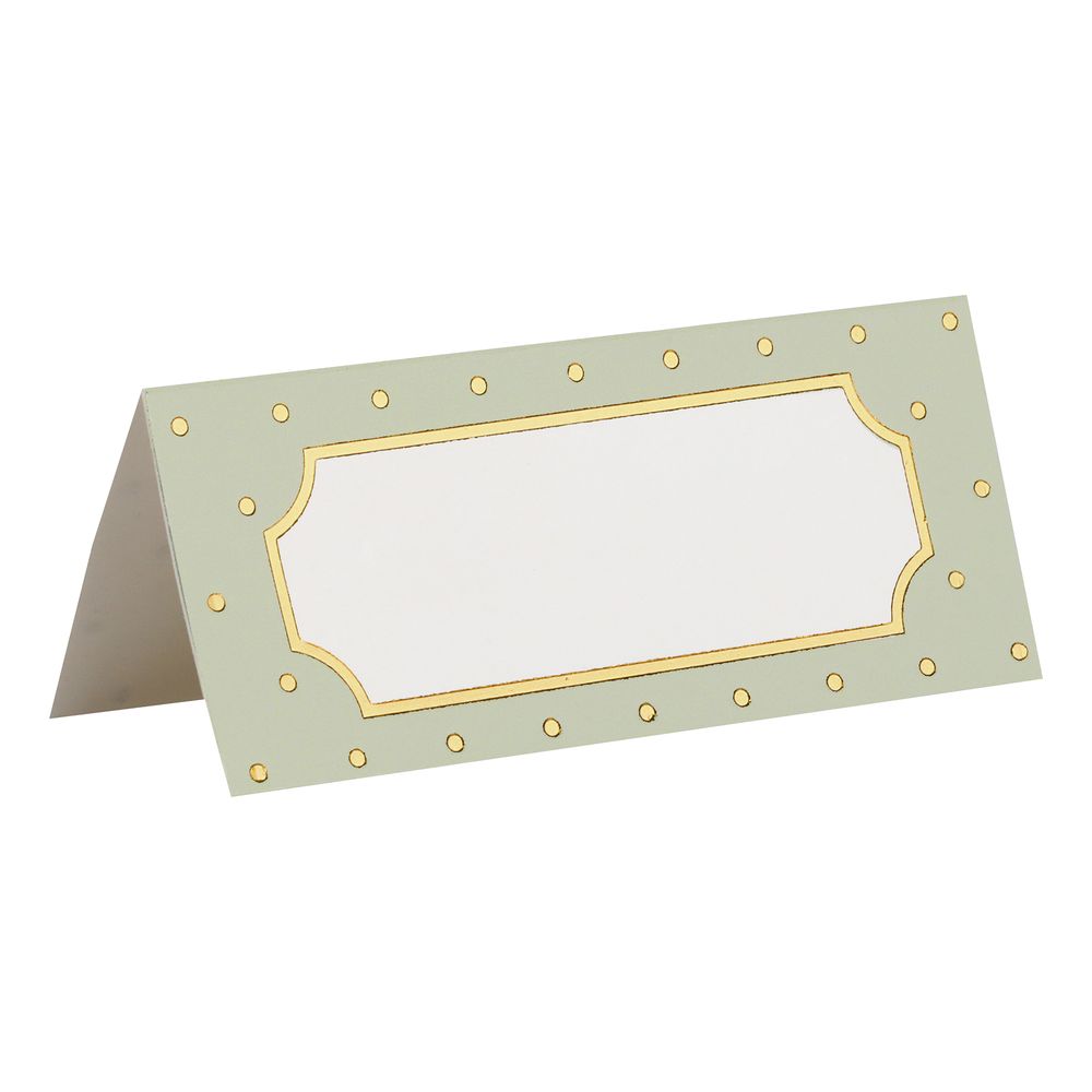 Placeringskort Prikkede Grøn/Guld