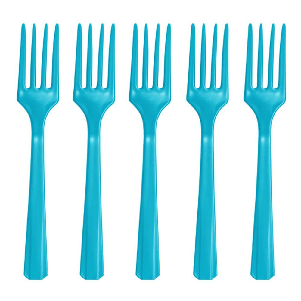 Plastgafflar Turkosa