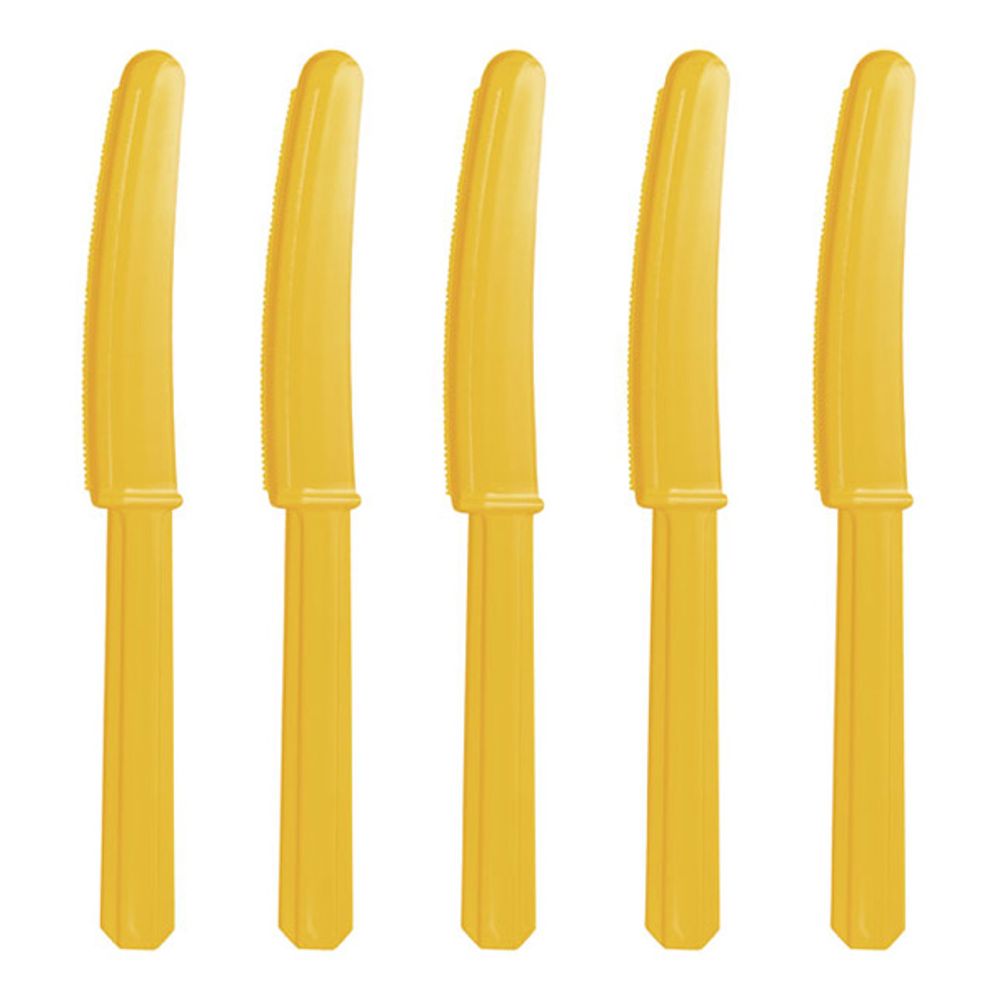 Plastknive Gule