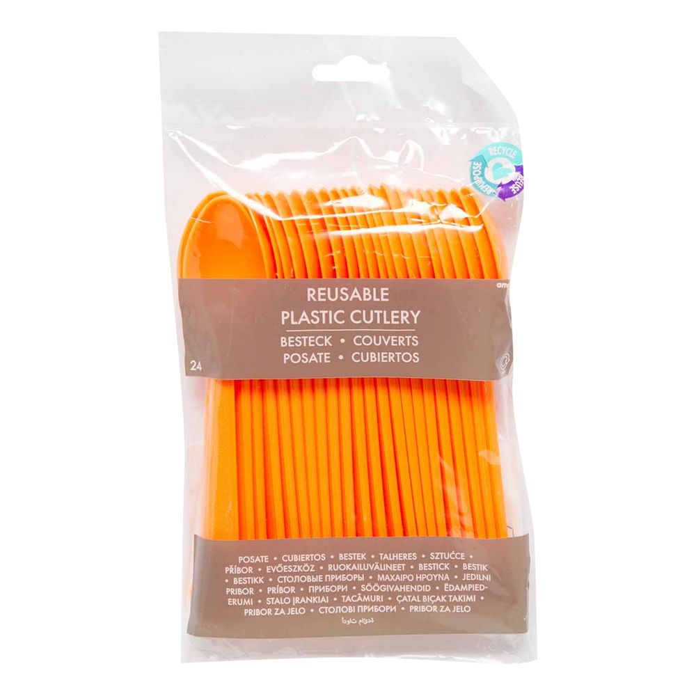 Plastskjeer Oransje