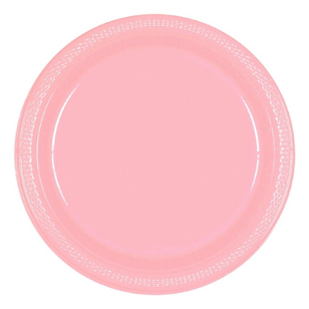 Plasttallerkener Lyserosa