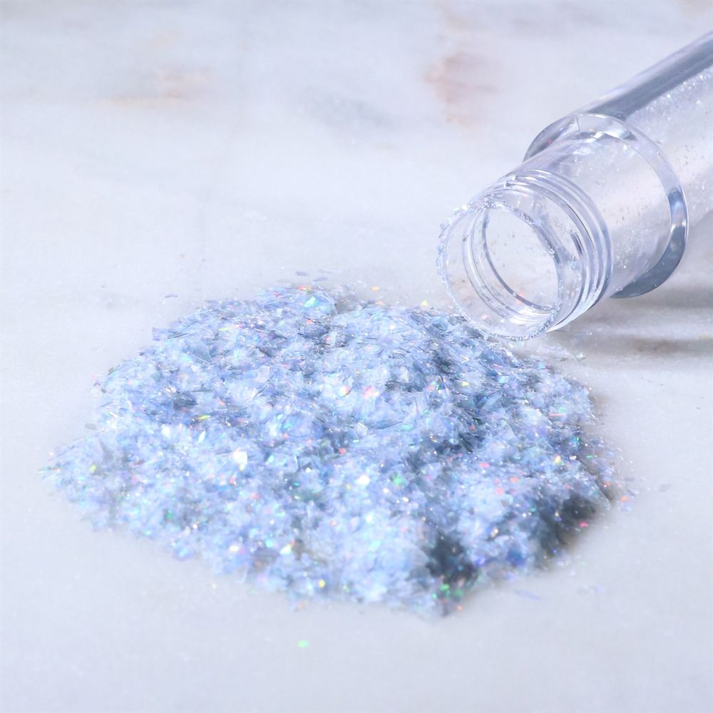 PME Spiseligt Glitter Iriserende Diamanthvid