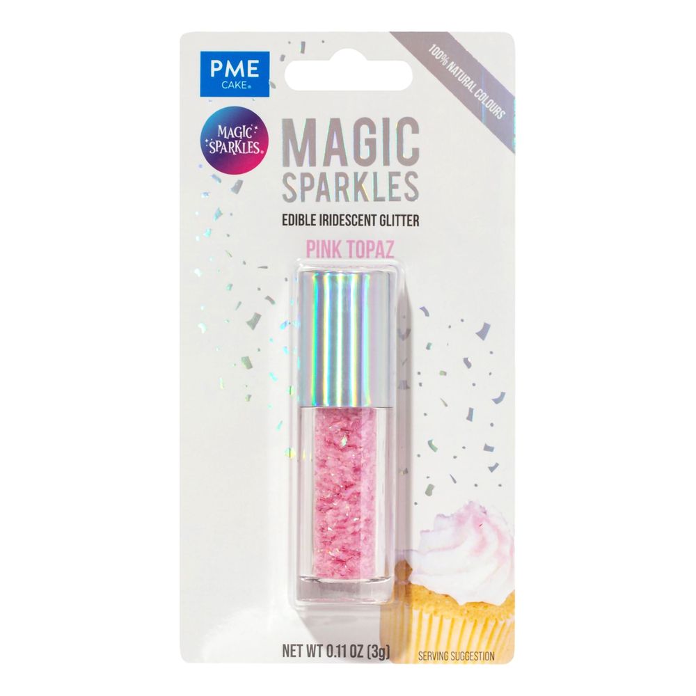 PME Syötävä Glitter Irisoiva Vaaleanpunainen