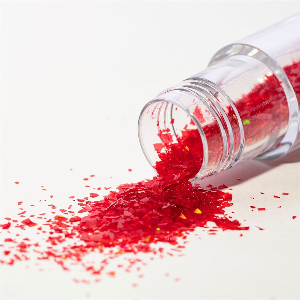 PME Syötävä Irtoglitter Iriisoiva Punainen