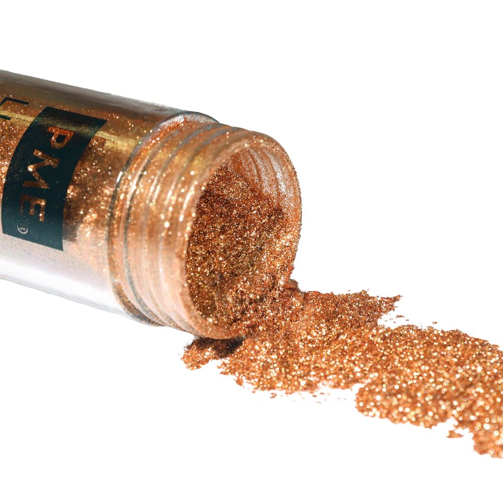 PME Spiselig Glitterpulver Rosegull