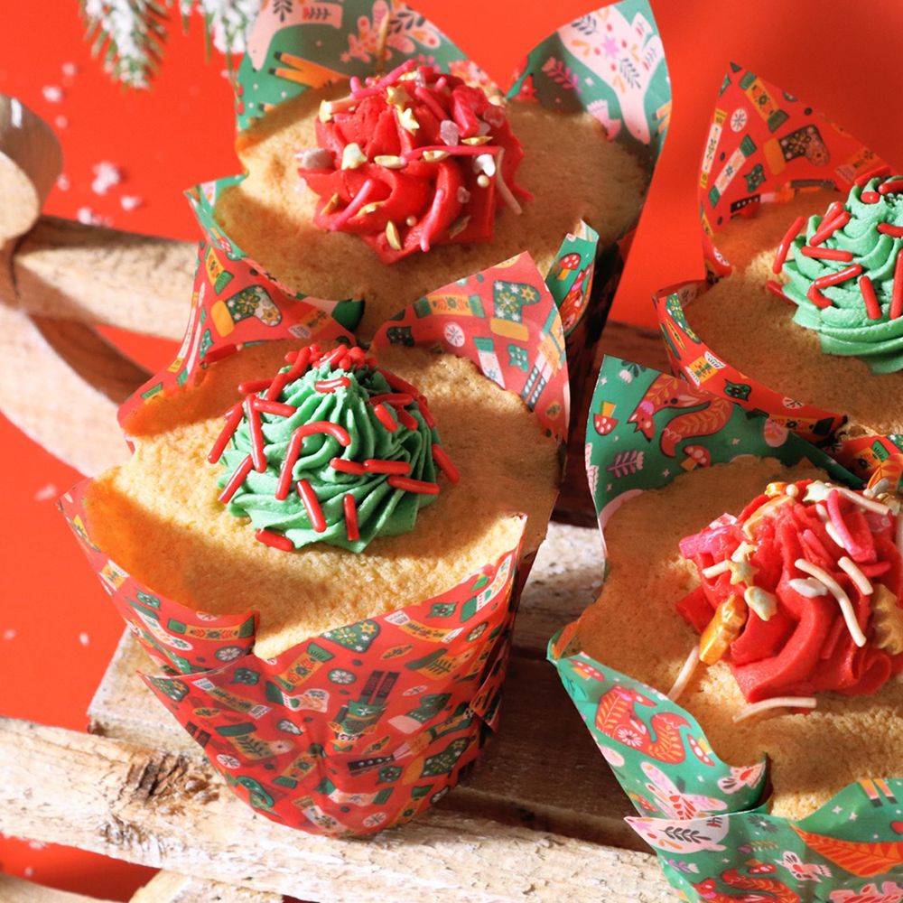 PME Cupcake Wrappers Polkagris