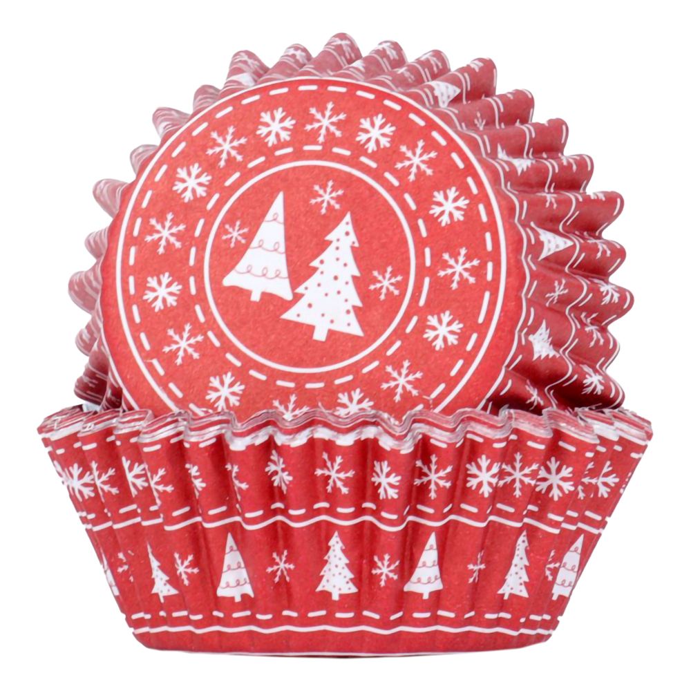 PME Muffinsforme med folie og julemotiv