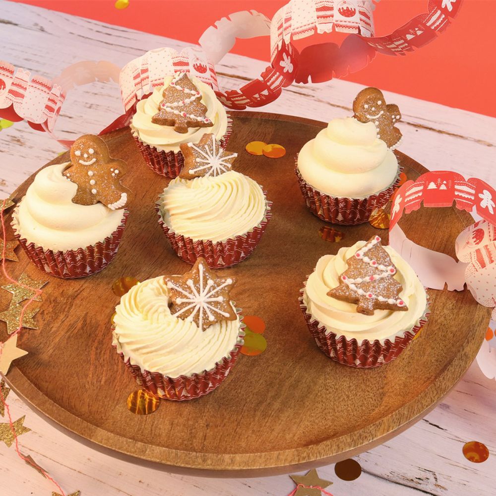 PME Muffinsforme med folie og julemotiv