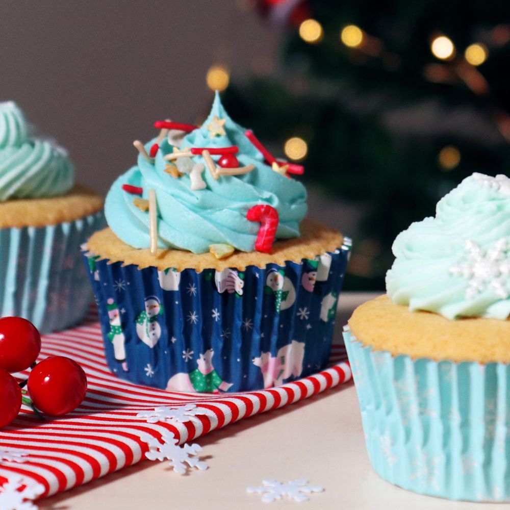 PME Muffinsforme med folie Snemænd