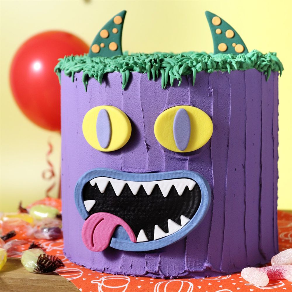 PME Sockerfigur Monsteransikte Crazy Cat