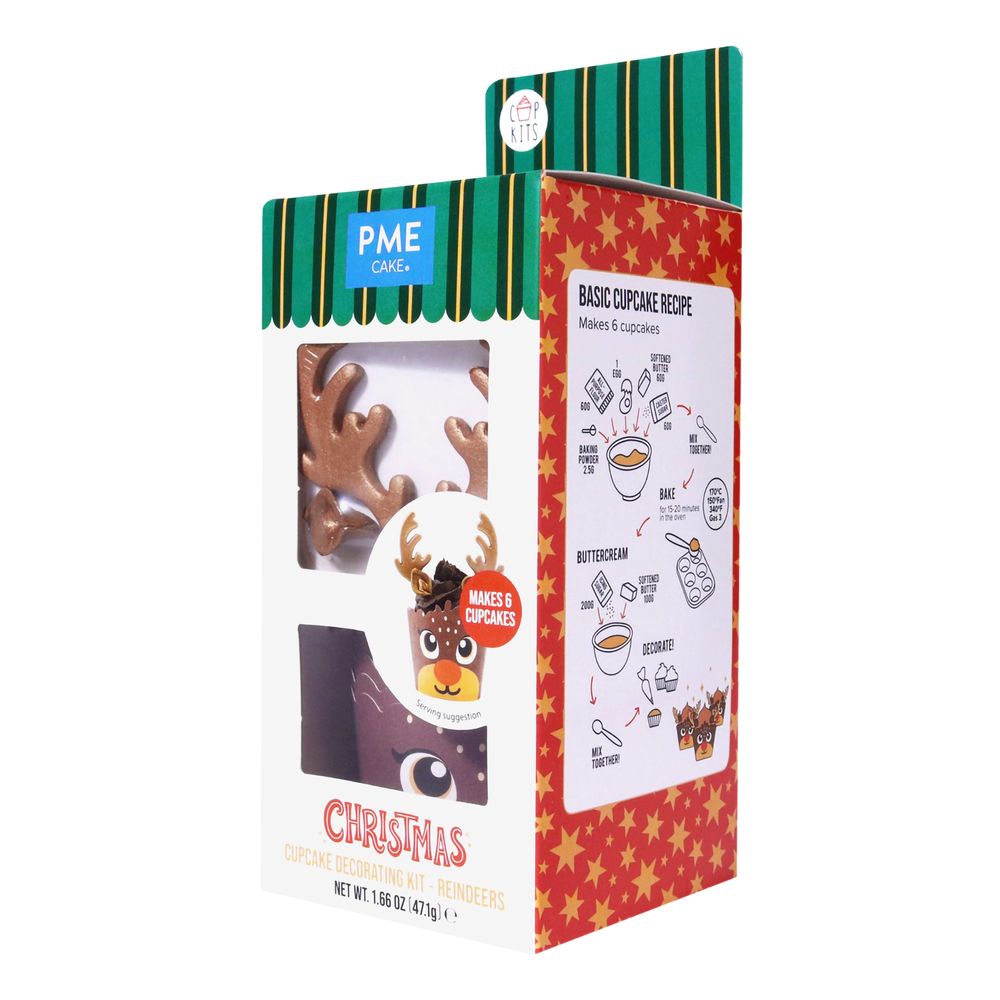 PME Sukkefigurer Rensdyr Cupcake Kit