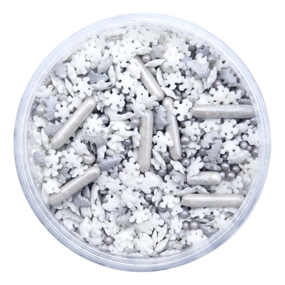 PME Strösselimix Christmas Silver Shining Stars