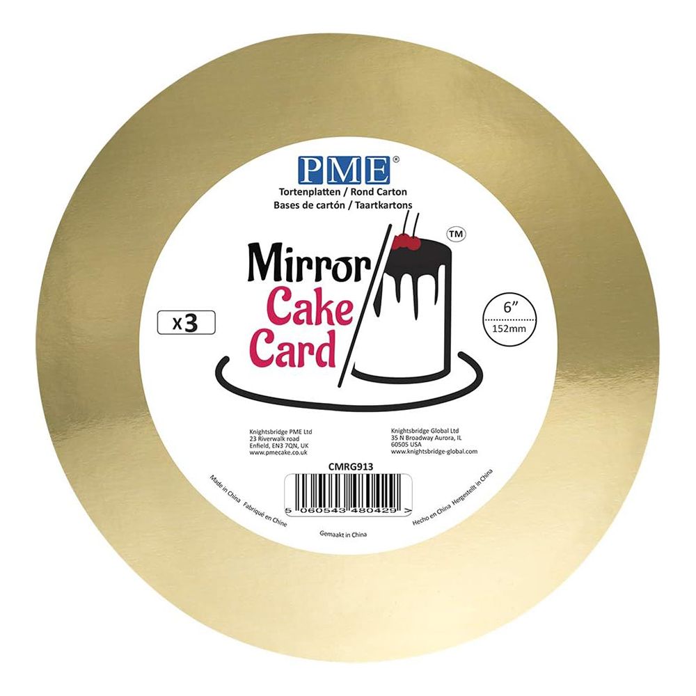 PME Kagefad Rundt Guld Metallic