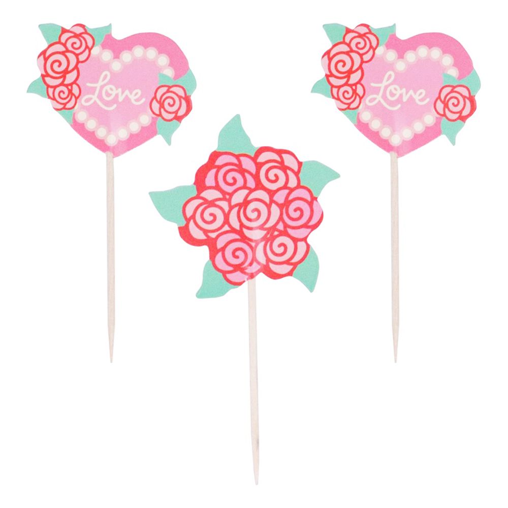PME Love Roses -kakkukoristeet