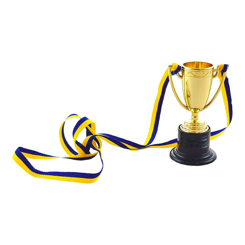 Pokal med Tekst og Sverigebånd