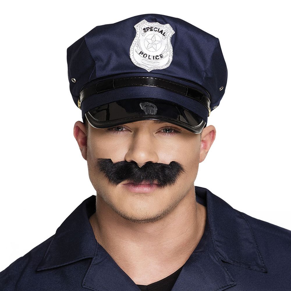 Poliisi Viikset Musta