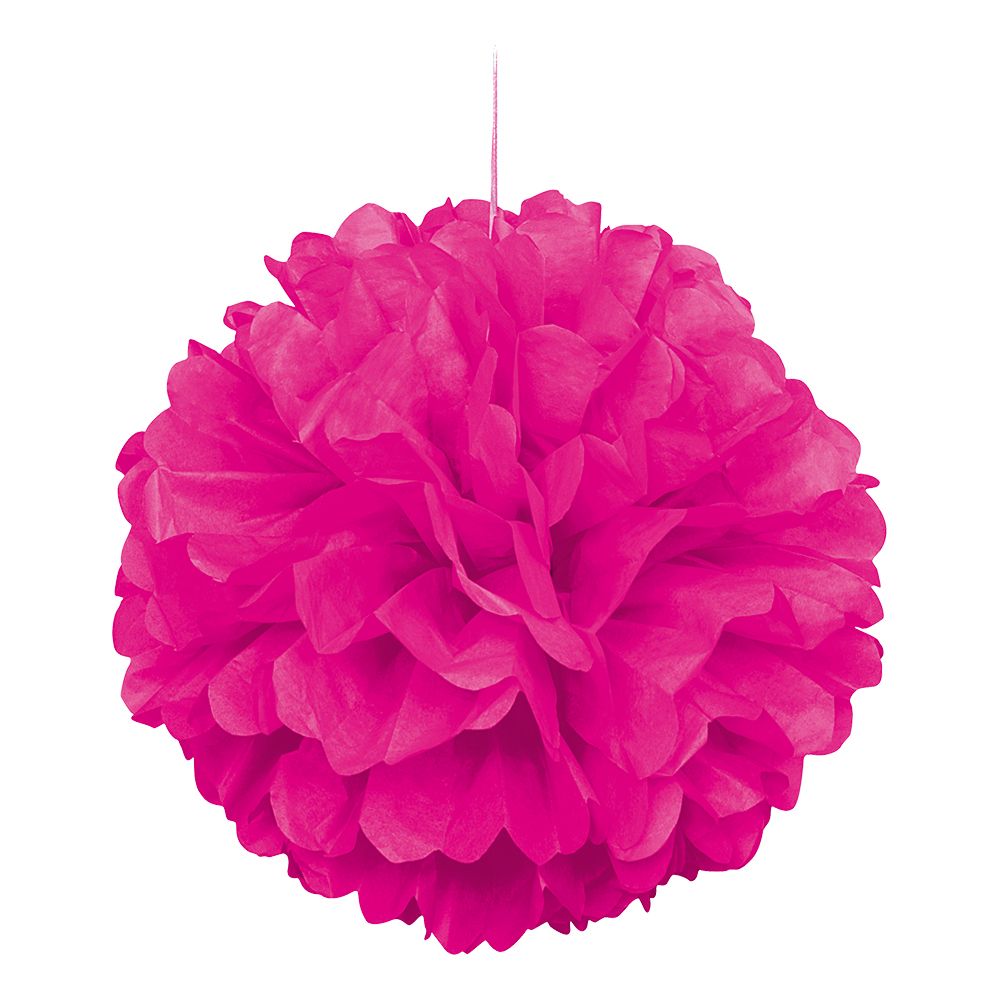 Pom Pom Neonrosa Dekorasjon