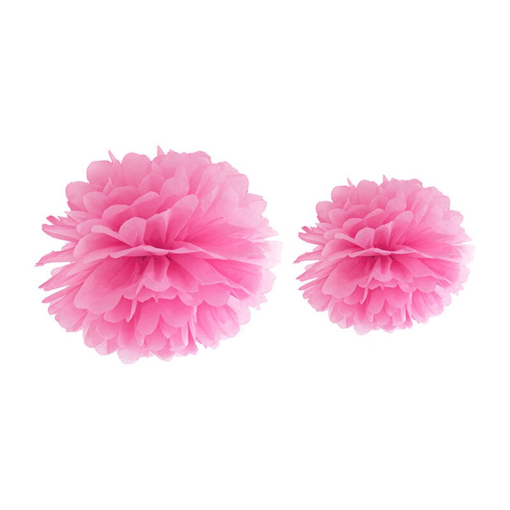 Pom Pom Rosa Hengende Dekorasjon