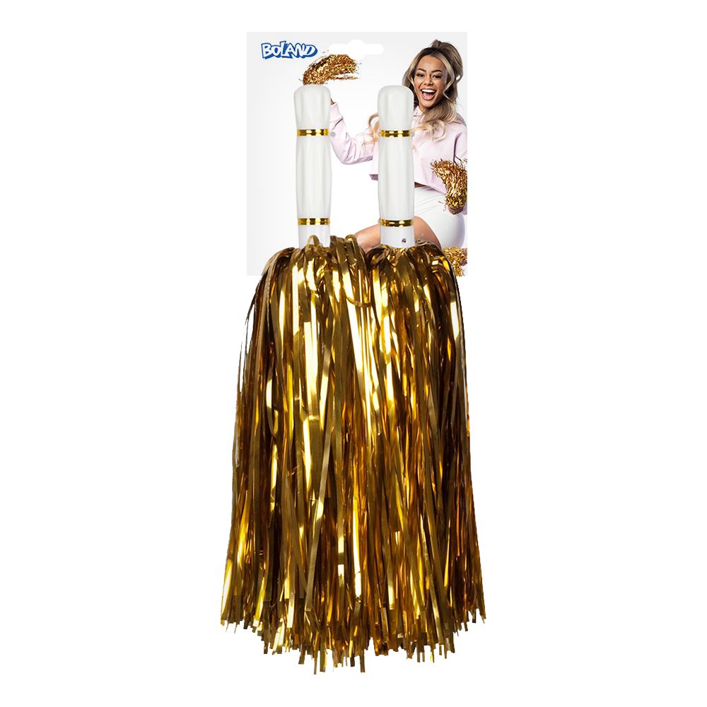 Pom Poms Metallic Guld