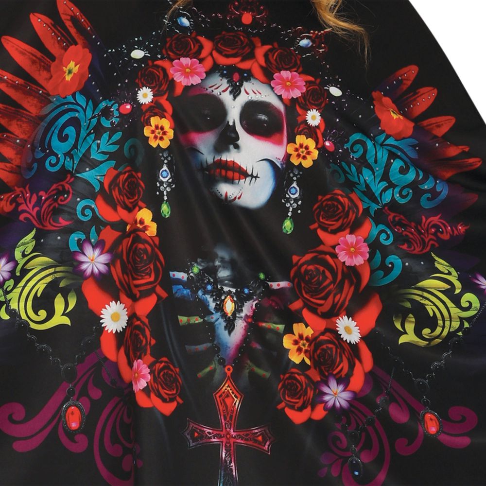 Poncho med Hætte Day of the Dead