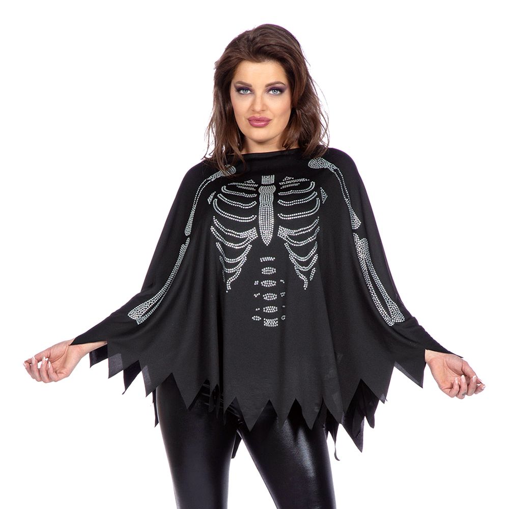 Poncho Skelet med Glimmer