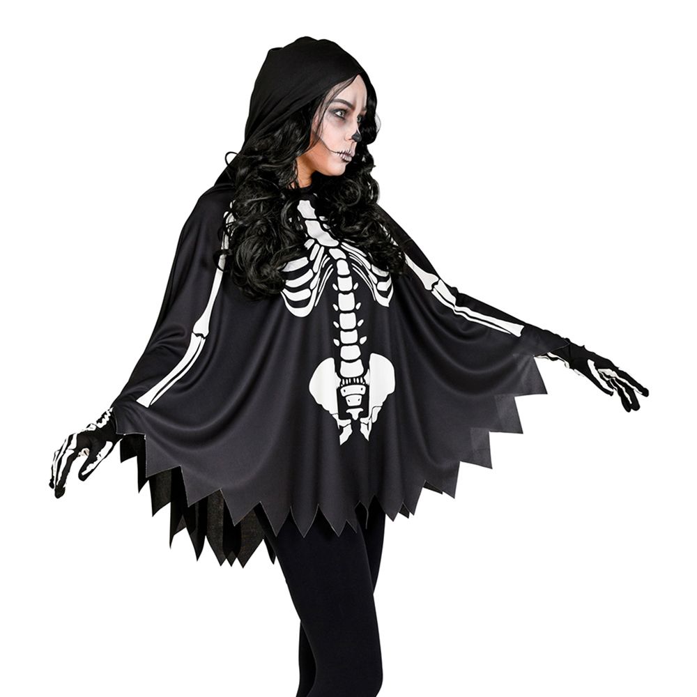 Poncho Svart Skelett