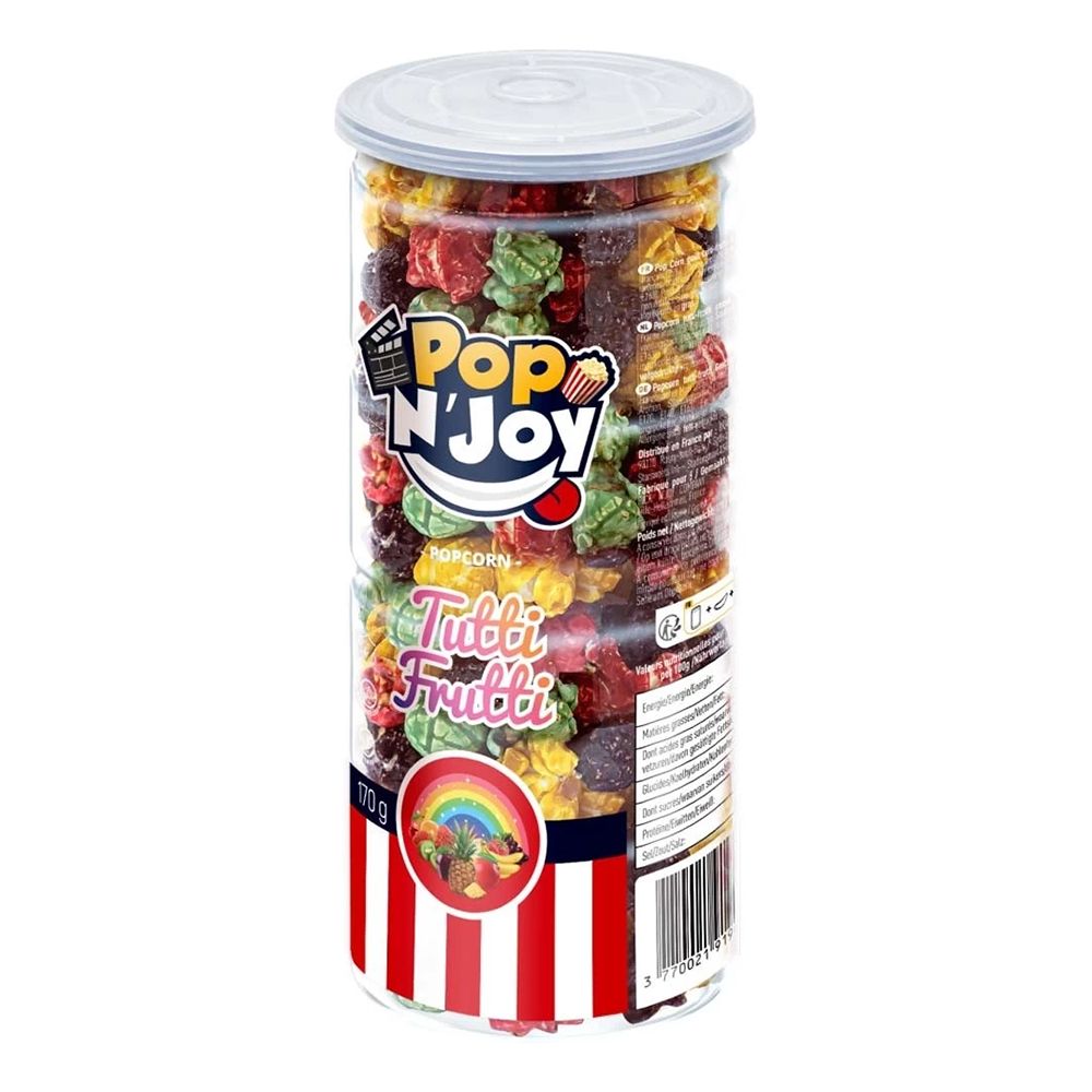 Pop N Joy Popcorn Tutti-Frutti