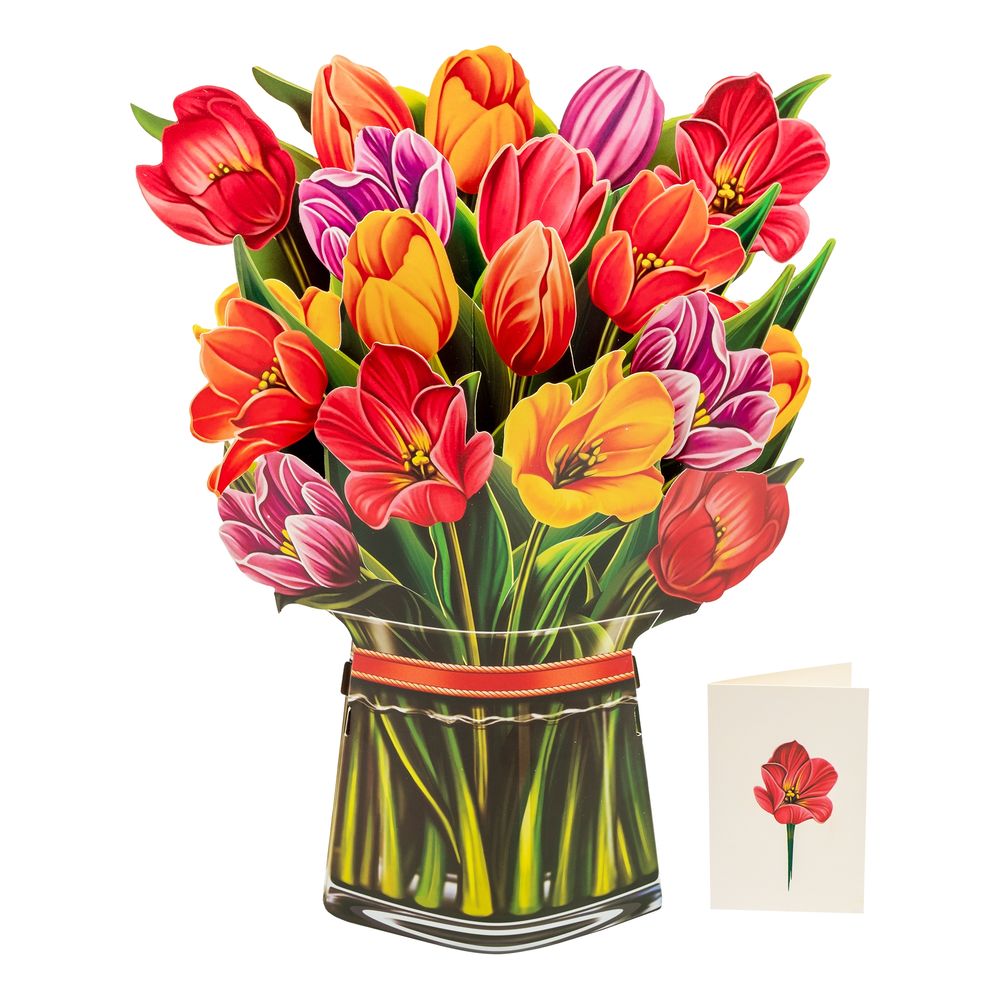 Pop Up-kort Blommor
