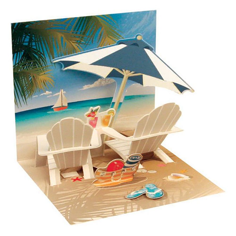 Pop-Up Kort Mini Tropisk Strand