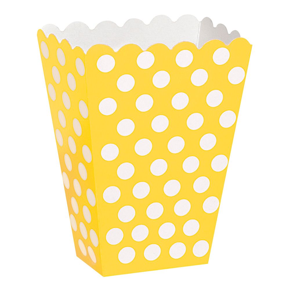 Popcornbeger Gule Prikker