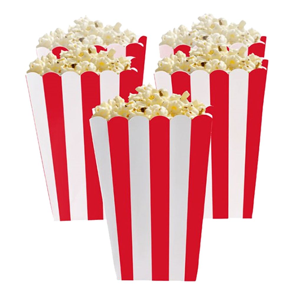 Popcornastia Punainen Raidallinen