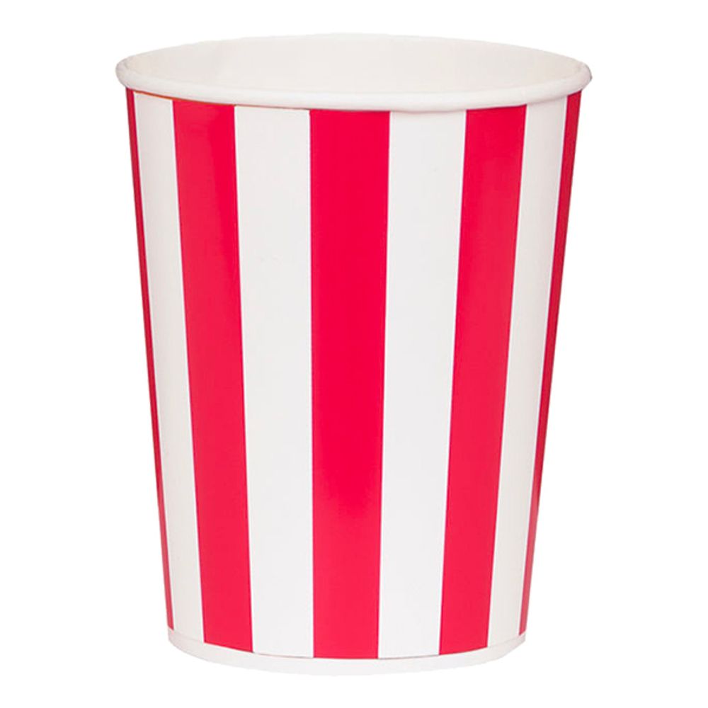 Popkornbegre Røde/Hvite