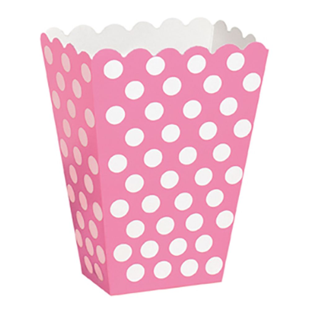 Popcornpikari Vaaleanpunainen Pilkullinen