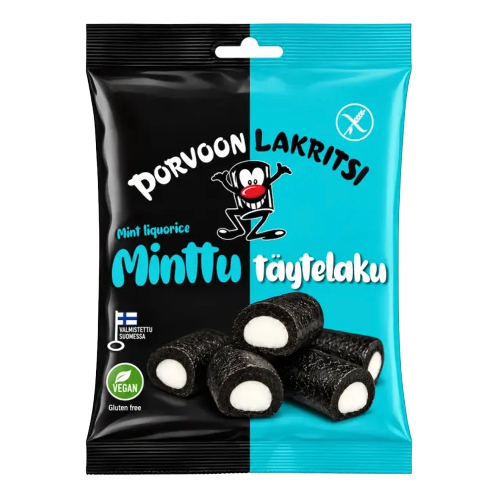 Porvoon Lakritsi Fyllda Lakritsbitar Mint