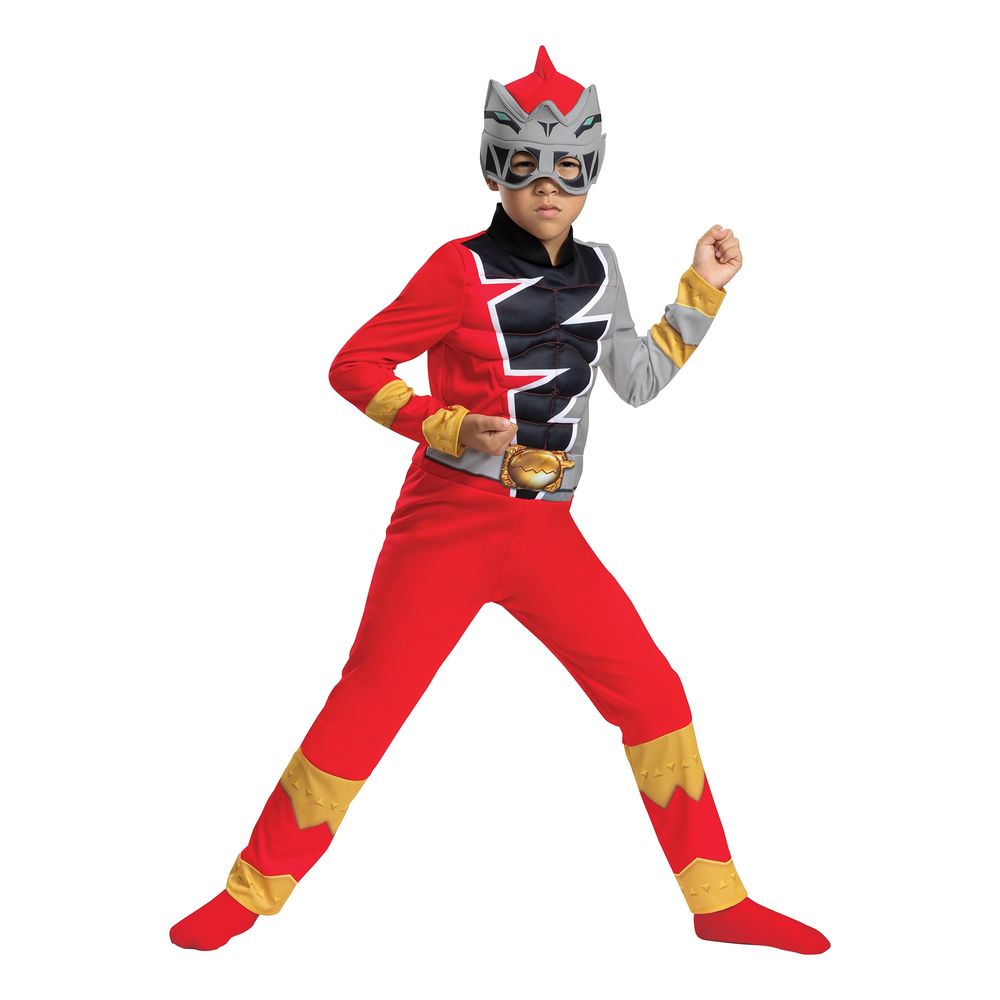 Power Rangers Dino Fury Rød Børnekostume