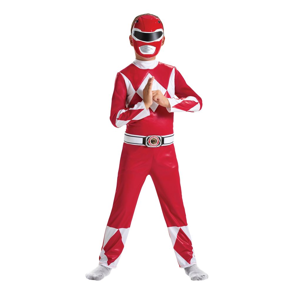 Power Rangers Rød Barn Kostyme